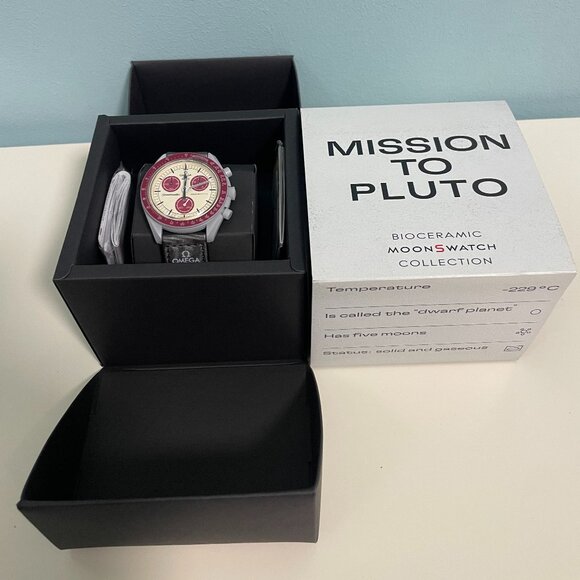 🍪 Swatch x Omega MoonSwatch Mission to Pluto | Phantom Gray Bioceramic - Picture 6 of 6